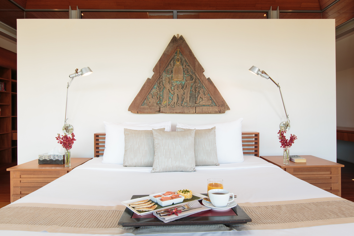 Master bedroom at villa 15, Samsara private estate, Kamala, Phuket, Thailand