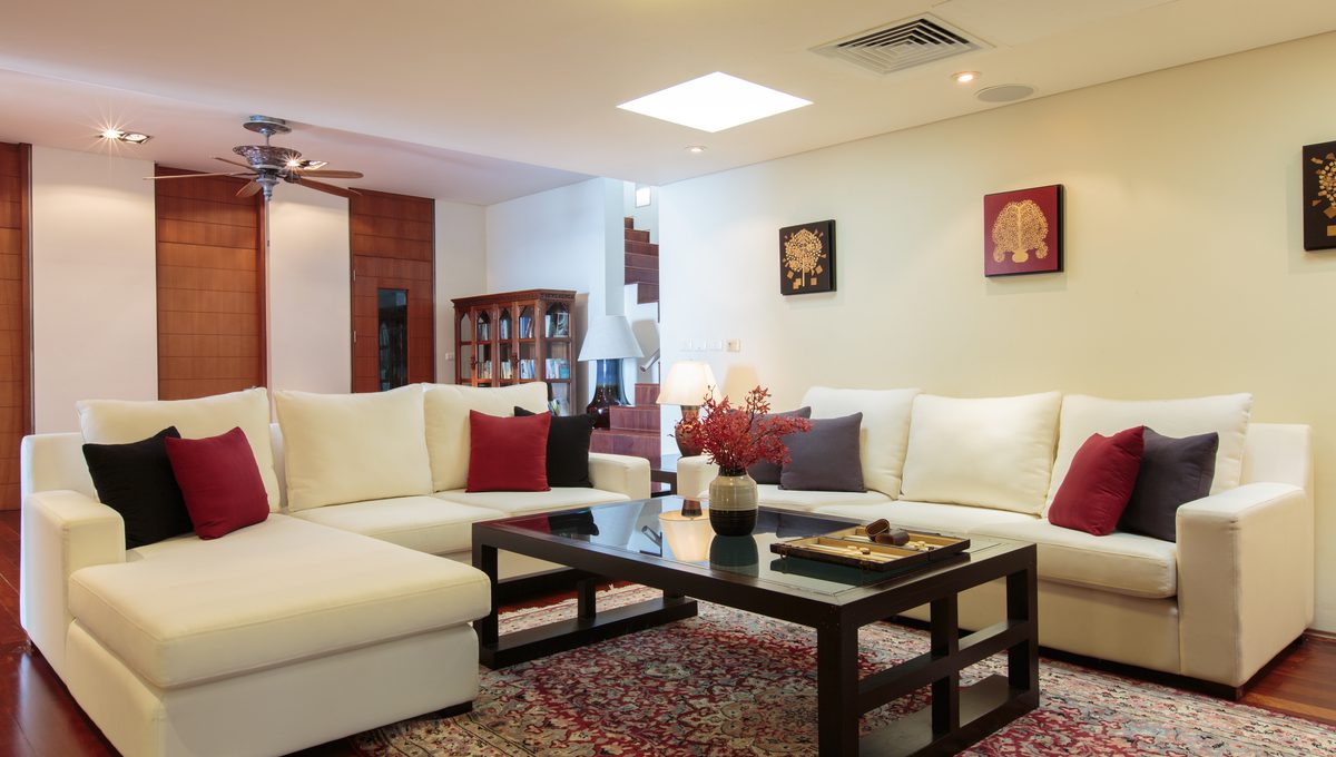 Lower family room at villa 2, Samsara private estate, Kamala, Phuket, Thailand