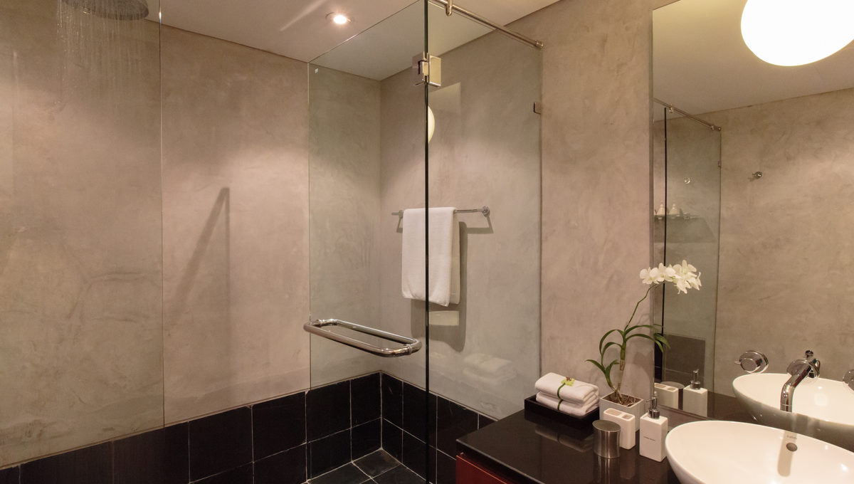 Shared bathroom at villa 15, Samsara private estate, Kamala, Phuket, Thailand