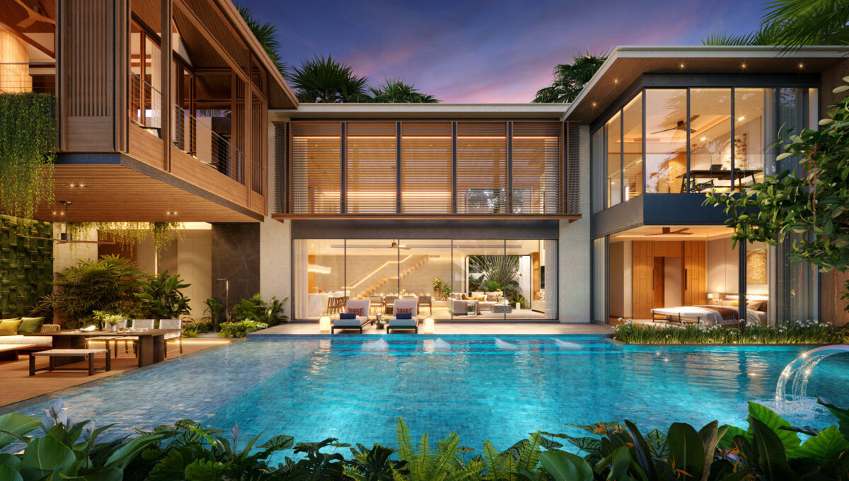 Type L Pool side house